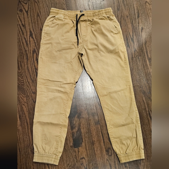 Volcom‎ Tan Joggers Elastic Cuffs Drawstring Waist - Picture 1 of 4